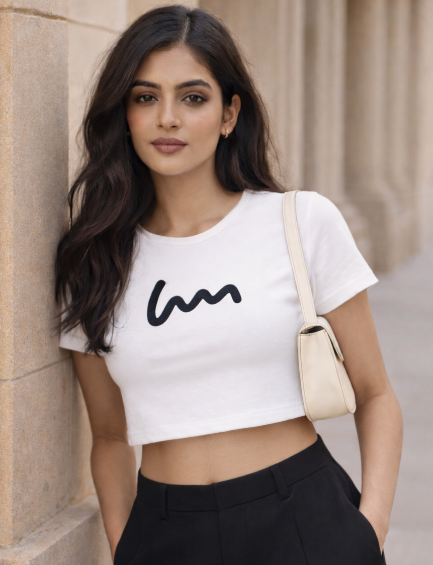 6-7 White Baby Tee