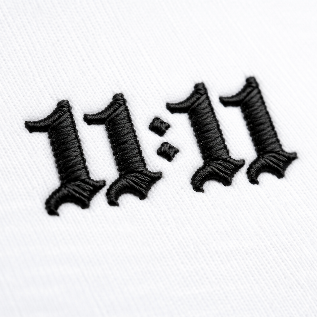 11:11 White Oversized T-Shirt