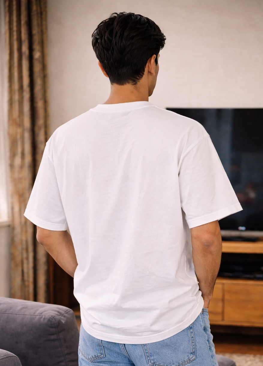 11:11 White Oversized T-Shirt