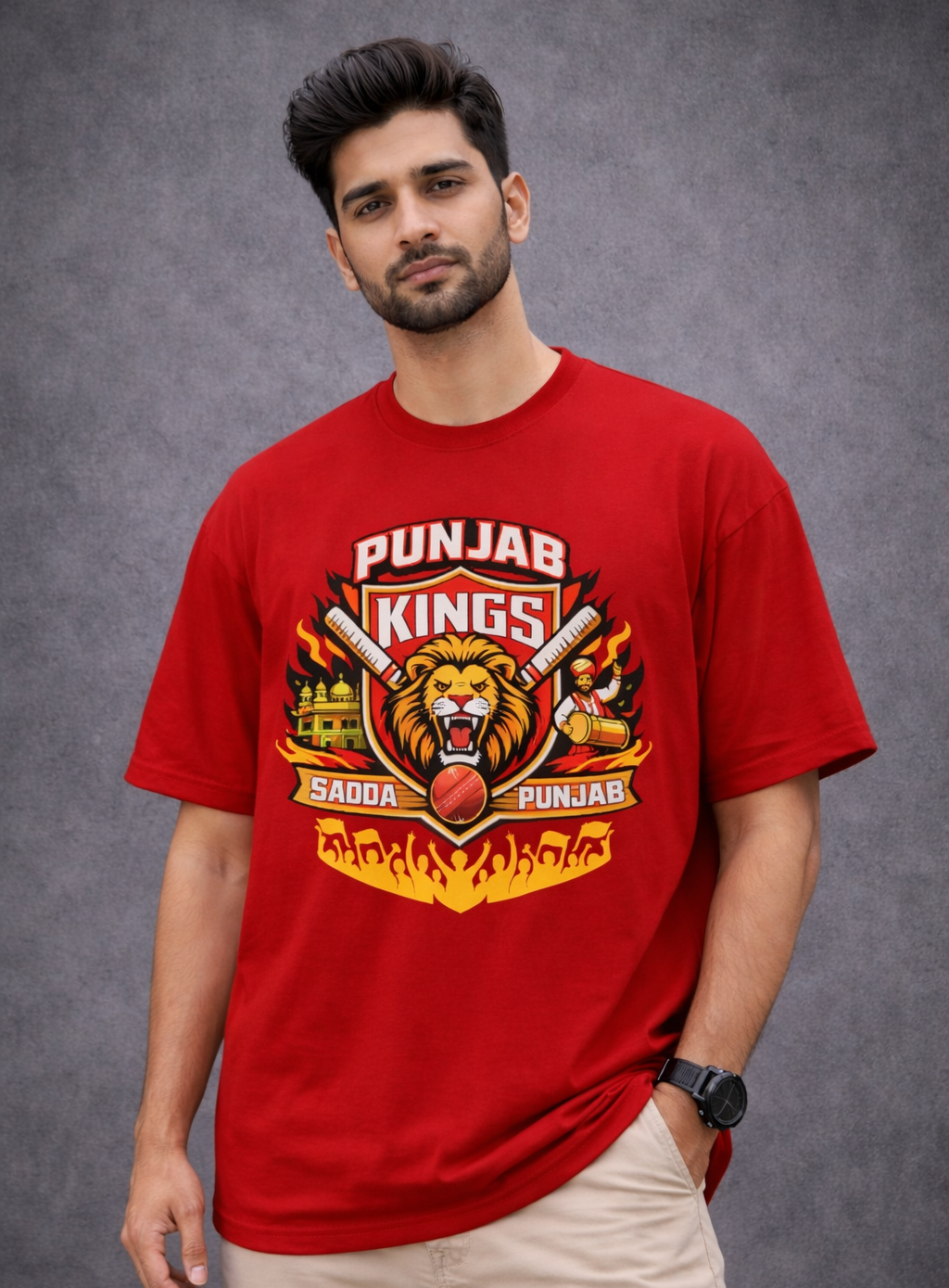 Punjab Kings Fan Unisex Oversized Classic T-Shirt